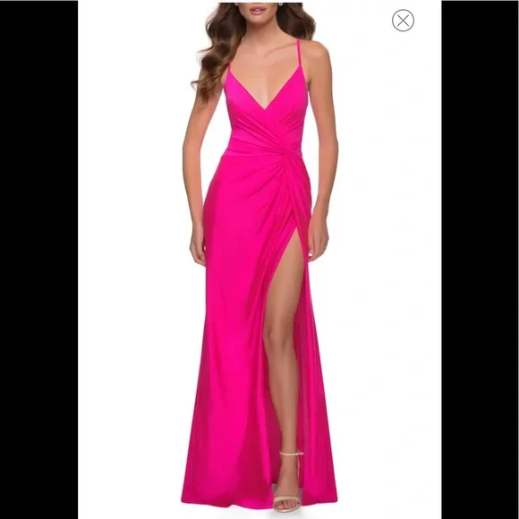 simple long ivory dress Simple Wide Straps Ivory Wedding Gown with Pockets WD633-Pgmdress US16 / As Picture main image 1